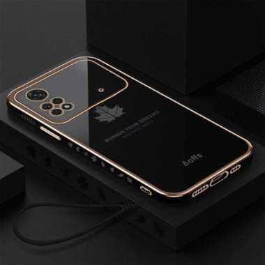 Promo Case Maple Xiaomi Poco M4 Pro 4G Softcase Plating Terbaru Poco M4 Pro 4G Hitam