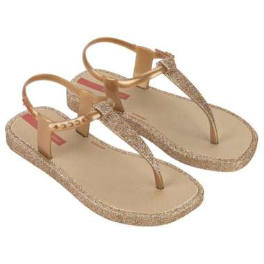 Ipanema FW24 Class Edge Glow Kids Beige/Glitter Gold Sandal Anak Perempuan (027222BA859) 29-30