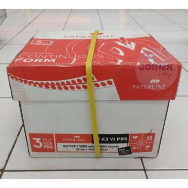 Continuous Form 3 Ply PAPERLINE K3 PRS Warna Potong CF K3 PRS W Kertas Komputer