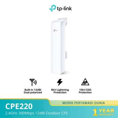 TP-Link CPE220 2.4GHz 300Mbps 12dBi Outdoor CPE
