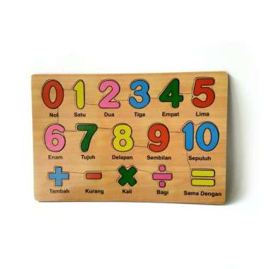 Puzzle Kayu Angka Hitung
