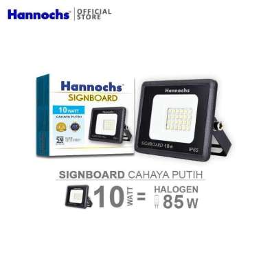 Hannochs LED Flood Light Signboard 10 watt CDL - Putih Sorot Outdoor
