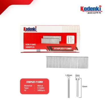 KODENKI Isi Paku Tembak F15 - Refill Air Nailer Staples Finish Nail