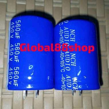 560uf450v 560uf 450v 560mk450v 560mk 560mikro ELCO ECO ELKO EKO CAPASITOR NICHICON BIRU