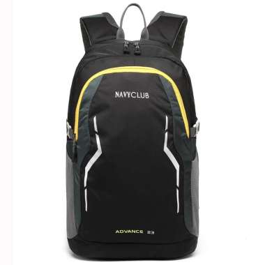 Navy Club Tas Ransel Pria Backpack 23 Liter HFGF Free Bag Cover 8677 Black