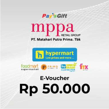 [Paysgift] Voucher Digital Hypermart Value Rp 50.000 FLASH SALE