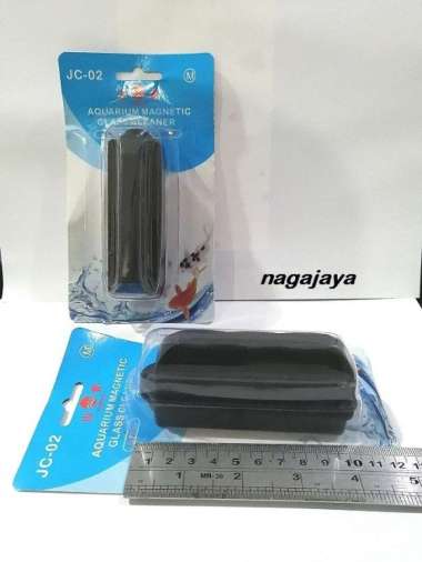 magnet pembersih kaca aquarium ikan hias resun medium