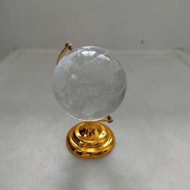 hiasan bola dunia globe gelas 5.5 cm