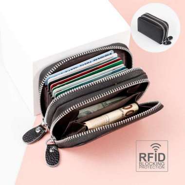 Dompet Kartu Anti Magnetik RFID 2323 Dompet Kartu Wanita Lucu Slot Banyak Tipis Buat Kecil Holder Ch