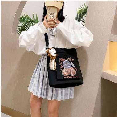 Tas Kanvas Selempang Sling Canvas Bag Space Nasa Tas Selempang 1221-14