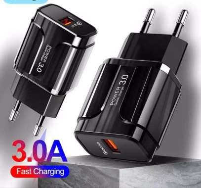 Adaptor 3a 3 ampere PZX ORIGINAL fast charging charger hp iphone oppo Putih