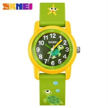 Jam Tangan Anak Pria Wanita Analog Skmei 2157 Green Yellow
