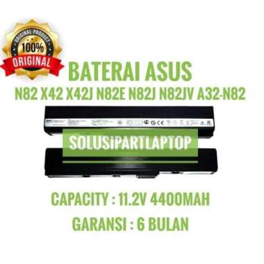 Baterai Batre Battery Original Laptop Asus X42JE A32-N82 4400MAH