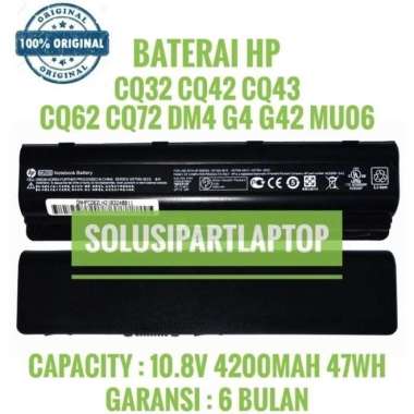 Baterai ORIGINAL HP COMPAQ Presario CQ42, CQ43, CQ56, CQ62, CQ72