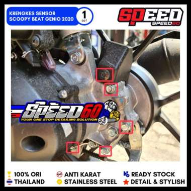 Baut Krengkes Sensor Scoopy Beat Genio New 2020 Probolt Thailand Stainless King Nut Star Gold - Beat