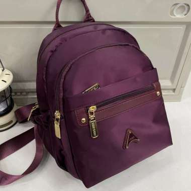 Tas Dyva Tas Ransel Wanita Bahan Parasut Anti Air Bahan Parasut Full Furing 2069 #Rs.137 Plum
