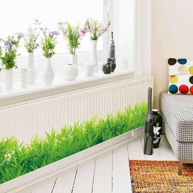 VEELIKE Stiker Wallpaper Dinding Model Rumput RQ122 Dinding Ruang Tamu Walpaper Walpeper Welpeper St