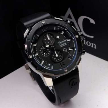 ALEXANDRE CHRISTIE AC 6410 / AC6410 TALI RUBBER PRIA. ORIGINAL - silver black silver black