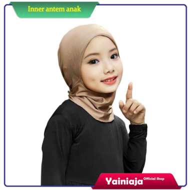 dalaman jilbab anak - Inner Ninja Antem Anak By Yainiaja Khaki