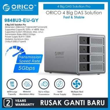 ORICO 4Big DAS Solution 4 Bay MultiBay HDD Enclosure SSD Enclosure Station Security Lock Design 5Gbp