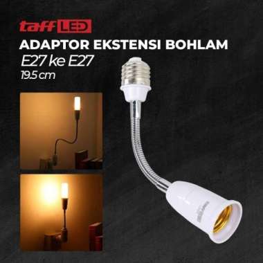 TaffLED Adaptor Ekstensi Fitting Lampu LED E27 ke E27 20cm