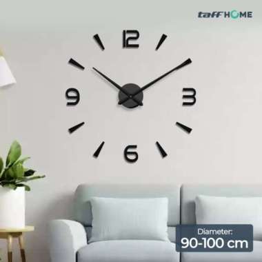 TaffHOME Jam Dinding Besar DIY Giant Wall Clock 90