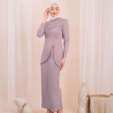 no brands HNB FELICIA DRESS MUSLIM WANITA - LONGDRESS Muslim Reguler MAUVE