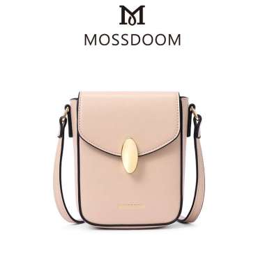 MOSSDOOM Tas Selempang Wanita Tas Handphone Terbaru Apricot