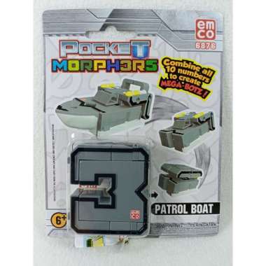 EMCO Pocket Morphers Pocket Morpher Robot Angka Mainan Edukasi Angka 3