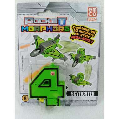 EMCO Pocket Morphers Pocket Morpher Robot Angka Mainan Edukasi Angka 4