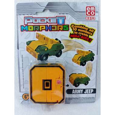EMCO Pocket Morphers Pocket Morpher Robot Angka Mainan Edukasi Angka 0