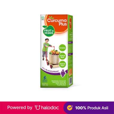 Curcuma Plus Fruit And Veggie Jeruk Sirup 100 ml