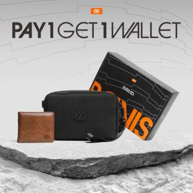GRG - Bundling Handbag Belvis Box Exclusive Buy 1 Get 1 Wallet Walter Walter Brown