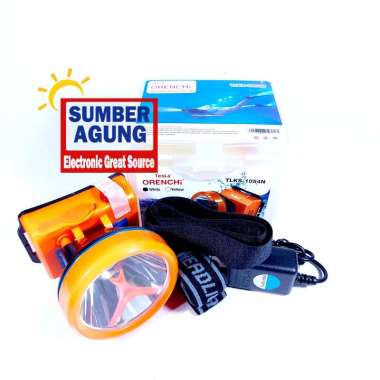 Tesla Orenchi Senter Kepala 50W Menyelam Headlamp Selam Waterproof TLKS1054N TLKS1054 1054 10Jam Pen