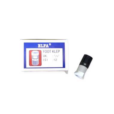 Foot Klep Hitam 1/2" 3/4" 1" Inch ELFA Tossen Valve Tusen Alat Pompa Air 1/2Inch