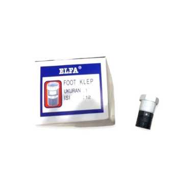 Foot Klep Hitam 1/2" 3/4" 1" Inch ELFA Tossen Valve Tusen Alat Pompa Air 1Inch