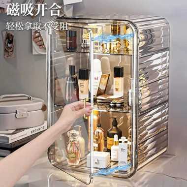 Rak Makeup, Skincare dan Kosmetik Dengan Laci Mewah / Luxury Skincare, Cosmetic and Makeup Rack Puti