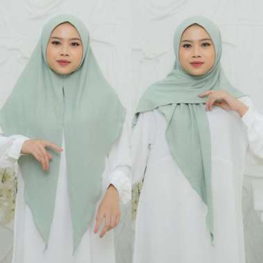 Rania Hijab Instant Knit Bergo Belah Depan Malay Taupe