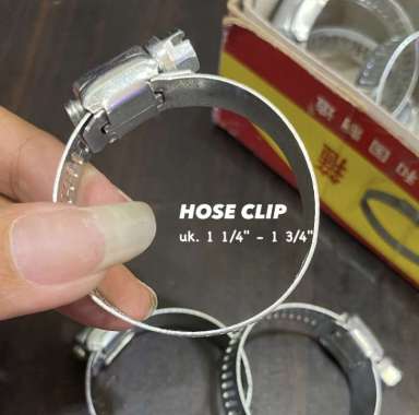 Klem Selang Air Stainless 1-1/4 1-3/4 Inch Taiwan / Ring Klem Slang Kompor Gas / Clamp Karburator Ka