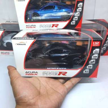 DIECAST MINIAUTO Honda ACURA NSX - Miniatur Mobilan Sport Honda Acura - Putih Hitam