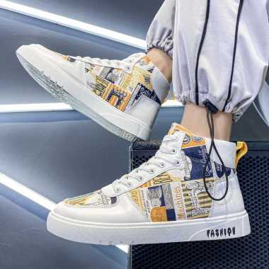 Sepatu SEWINGHT Sepatu Gaya Pria Keren Kekinian Import Model Ankle Boot 41 Kuning