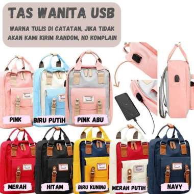 Ter Tas Sekolah Anak Perempuan Tas Ransel Wanita Tas Imrt Sd Smp - 2in1 Wanita USB