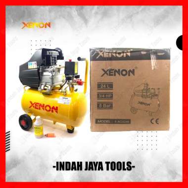 XENON X-AC1024B Kompresor Angin Listrik 3/4 HP 24 Liter - Air Compressor Udara 8 Bar