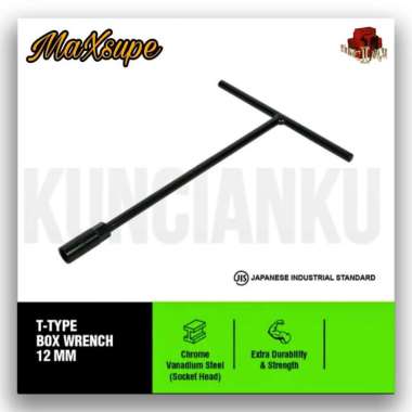 Kunci sock T hitam kunci socket T kunci shock T kunci sepeda 12mm