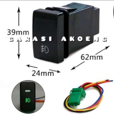 Switch Foglamp Saklar Tombol Lampu Kabut Suzuki Ertiga GA GL GX Dreza D13A Escudo JLX Gen 1 4 Katana