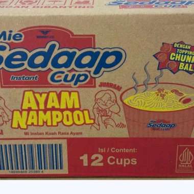 Mie sedaap cup ayam nampool per 1 dus