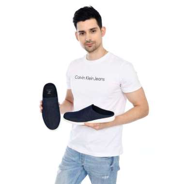 Zn07 Black Sepatu Sandal Pria Casual Sepatu Bustong Slip Cowok 39 Nevi jeans