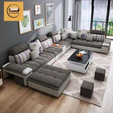 IDEA -Sofa Letter U Modern Elegant Sofa Keluarga Berkualitas