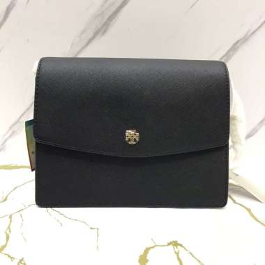 Tory Burch Emerson Envelope Medium Shoulder Bag in Black v