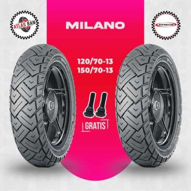 Paket Ban Tubles Motor NMAX ZENEOS MILANO 120/70 - 150/70 Ring 13